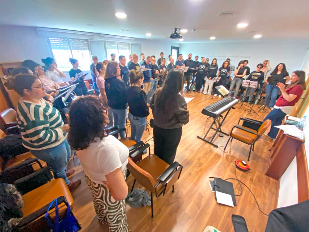 Ensayo del coro Mistura Vocal 