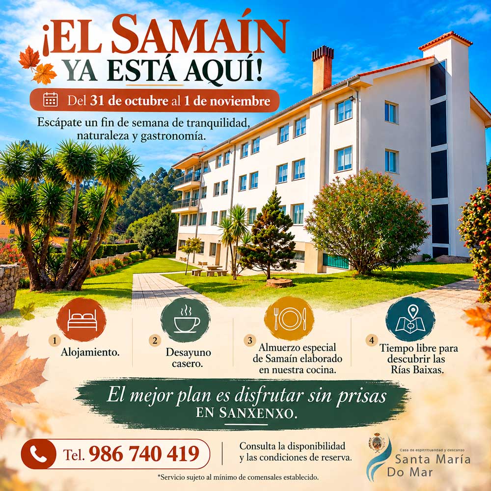 ESTE SAMAÍN, ESCAPADA JUNTO AL MAR DEL 30 DE OCTUBRE AL 1 DE NOVIEMBRE.